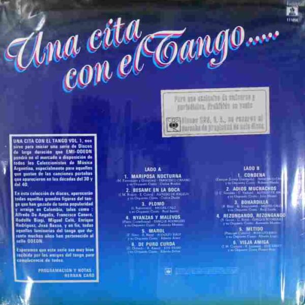 Una Cita Con El Tango... Vol. 1 - Imagen 2