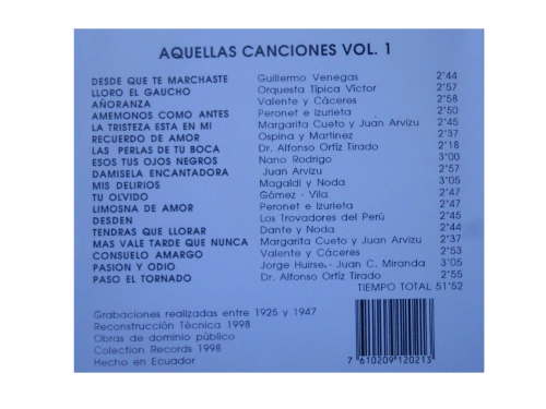 Aquellas Canciones Vol. 1 - Imagen 2