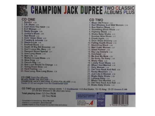 Two Classic Albums Plus 40s & 50s Singles: Blues From The Gutter And Natural & Soulful Blues - Imagen 2