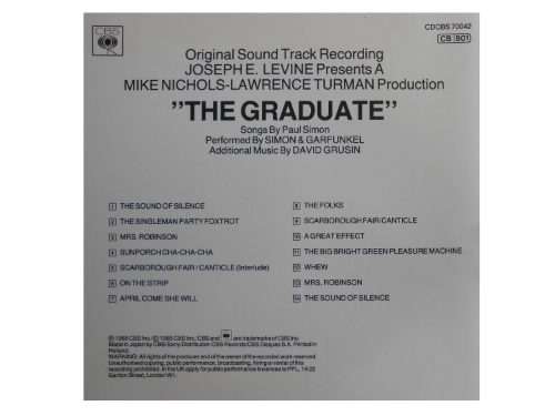 The Graduate (Original Sound Track Recording) - Imagen 2