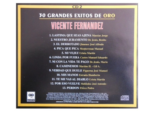 30 Grandes Exitos De Oro CD2 - Imagen 2