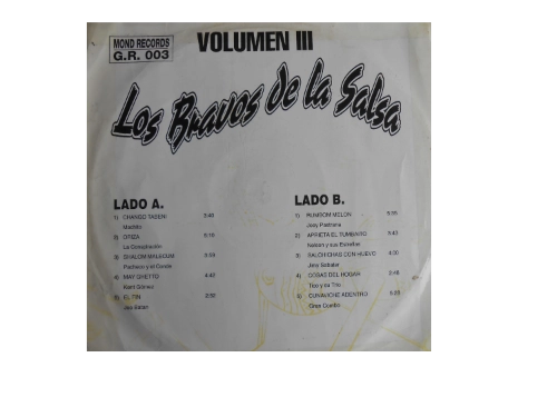 Los Bravos De La Salsa Vol. 3 - Imagen 2